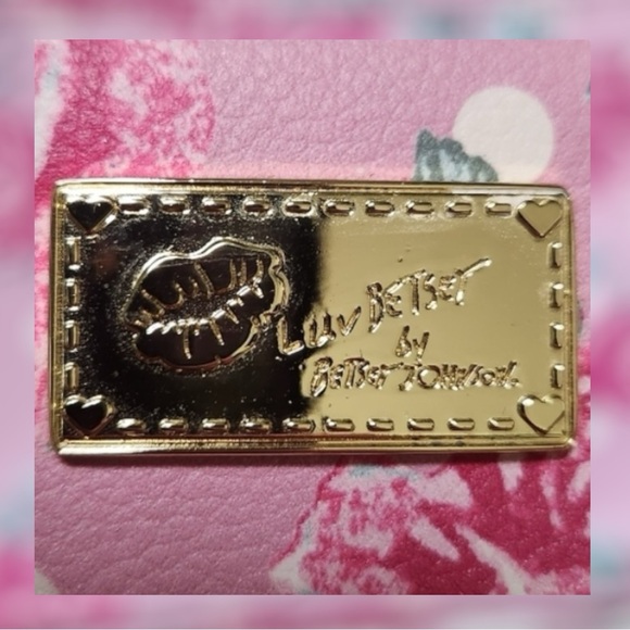 LUV BETSEY Weekender Cosmetic Bag Betsey Johnson Roses Polkadots Zebra Print - Picture 8 of 15